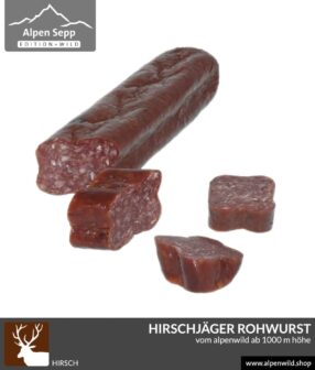 Hirschjäger Rohwurst vom Alpenwild kaufen