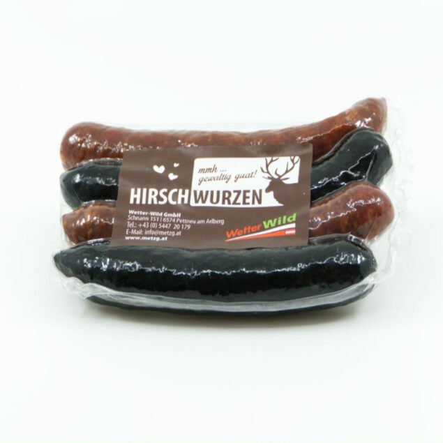 Hirschwurzen Wildwurst | Kaminwurzen aus Tirol vom Alpenwild – Bild 4