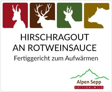 Hirschragout Hirschgulasch an Rotweinsauce