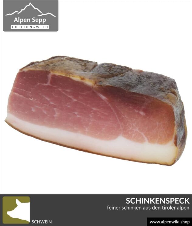 Schinkenspeck vom Schwein im Stück