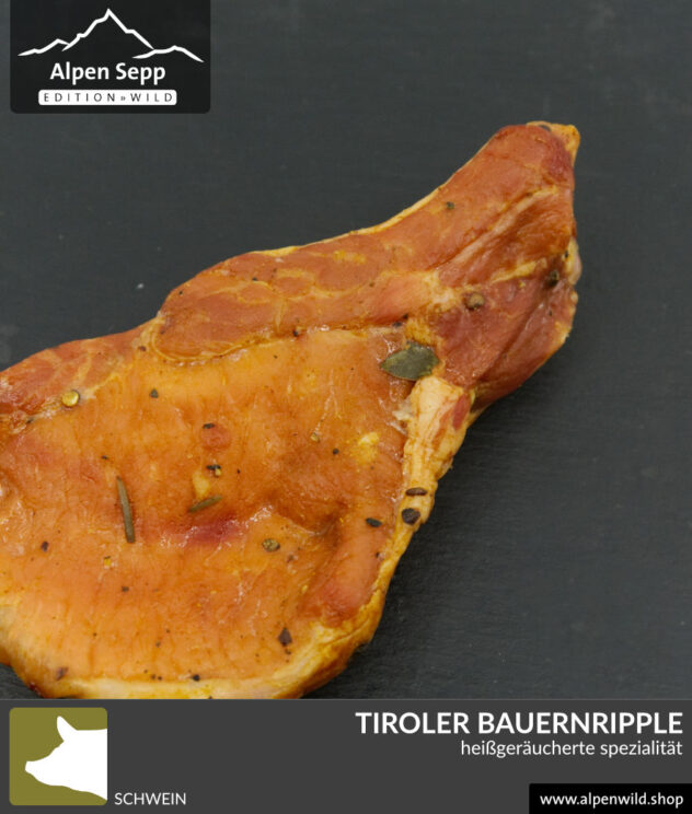 Tiroler Bauernripple heißgeräuchert
