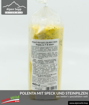 Polenta mit Speck und Steinpilzen aus Wetter's Spezialitäten Welt