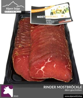 Rinder Mostbröckle, dünn geschnitten