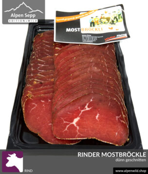 Rinder Mostbröckle, dünn geschnitten