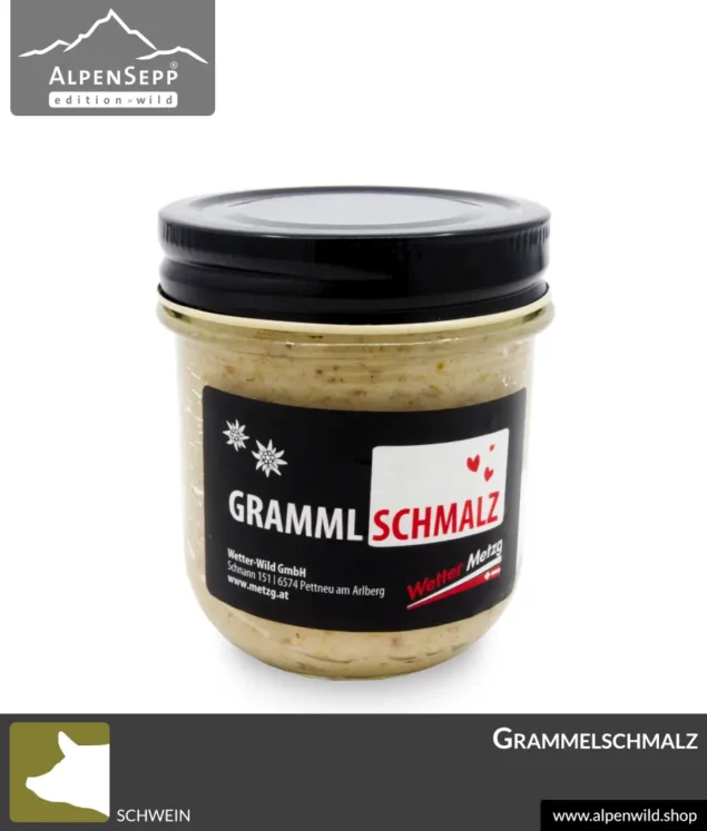 Grammelschmalz - Schweineschmalz mit Grammeln